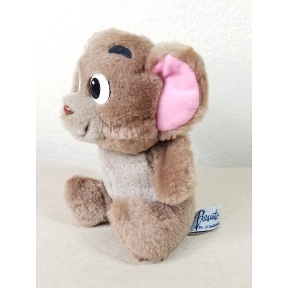 Jerry Mouse Plush Toy Stuffed Animal 1990 From Tom & Jerry 6" Hamilton Vintage - Picture 4 of 11